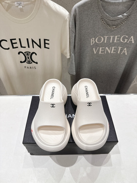 Chanel 2026 Platform Wedge Sandal 50mm Lambskin 713053
