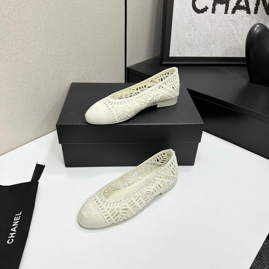 CC 26s Ballet Flats Canvas Leather