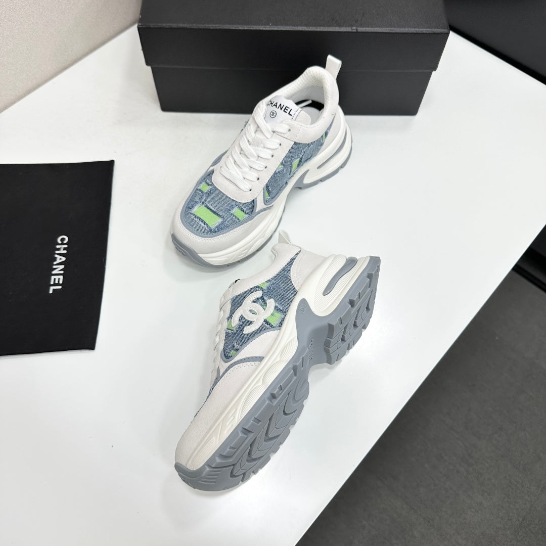 Chanel 2026 Casual Sneakers 50mm Demin Suede 894875