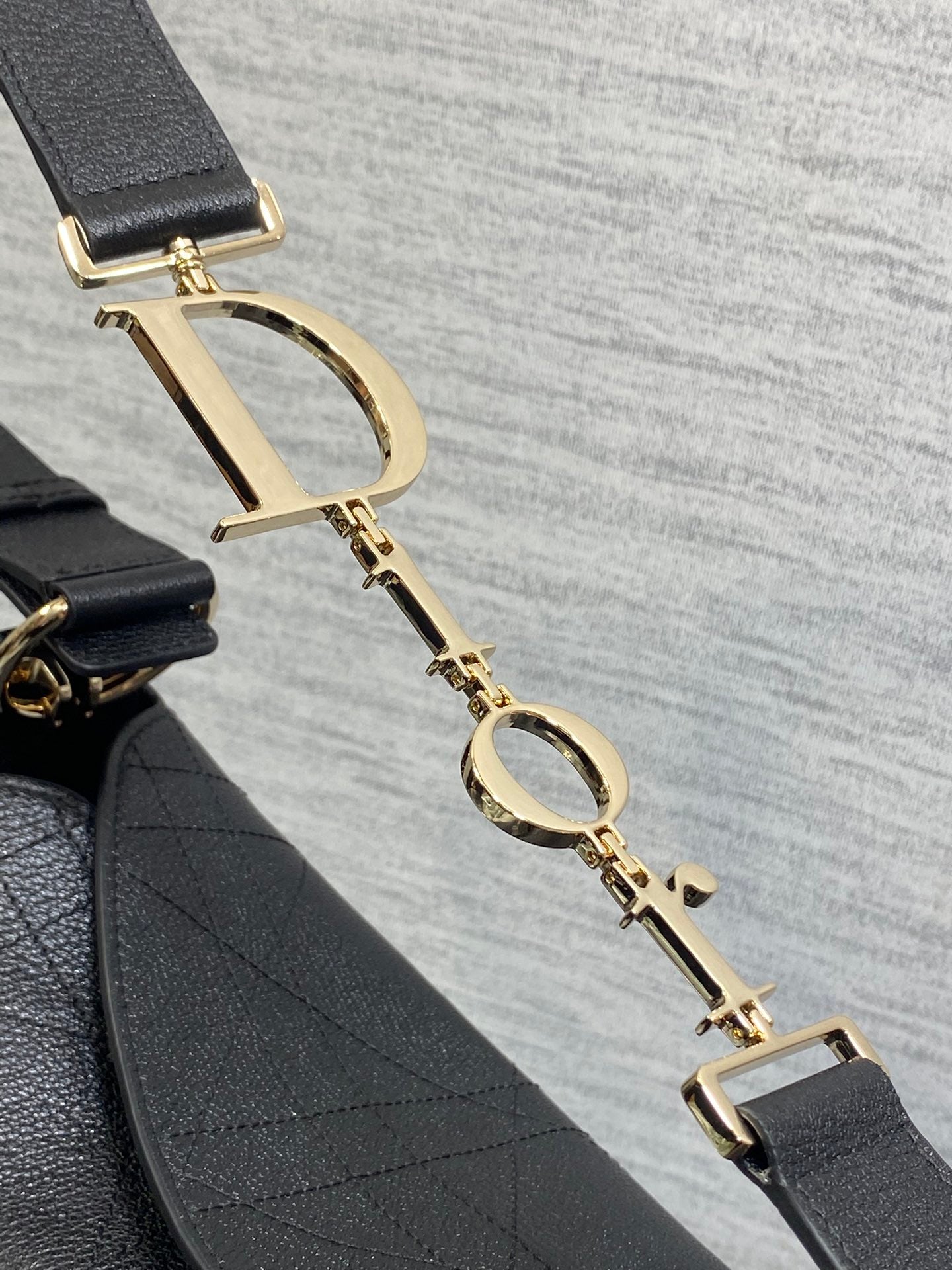 Dior 2026 Diorly Bag 31.5cm Black Flat Cannage Calfskin 286592