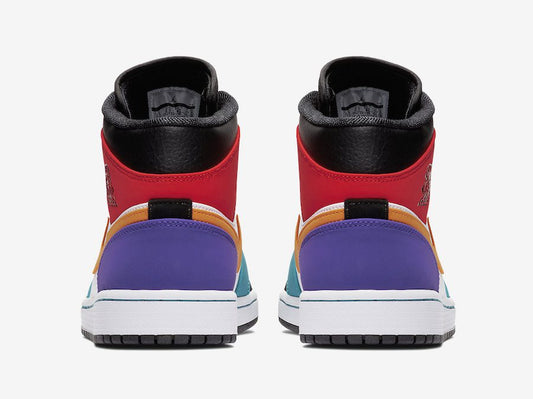 Jordan 1 Mid Multicolor 554724 Sneakers - Fresh Drop | Must-Cop