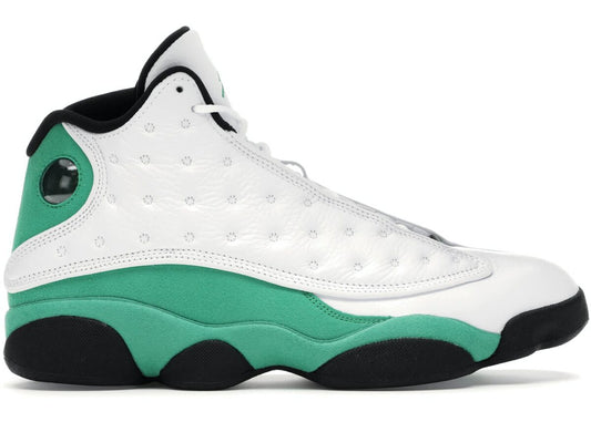 Jordan 13 Retro White Lucky Green Sneakers - Signature Series