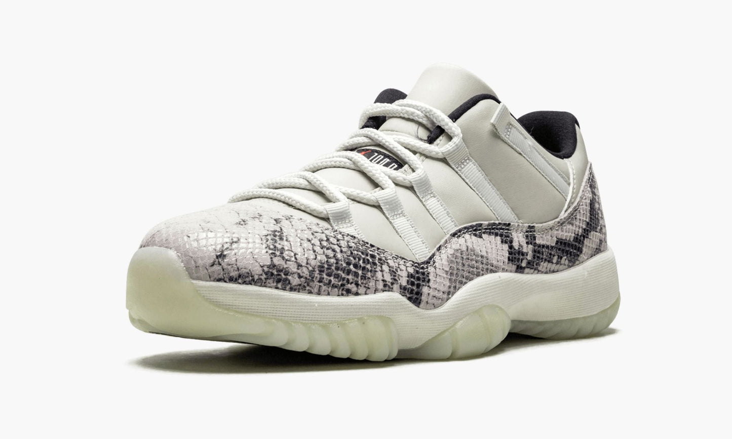 Air Jordan 11 Retro Low Snakeskin Light Bone Sneakers - Court Icon