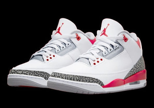Air Jordan 3 Retro Fire Red Sneakers - Vintage Inspired