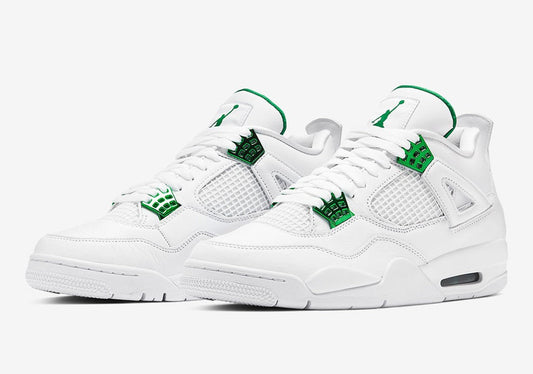 Air Jordan 4 Retro Metallic Green Sneakers - Authentic | Standout Style