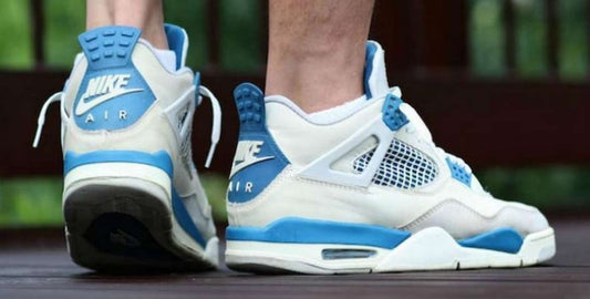 Air Jordan 4 Retro Military Blue 2012 Sneakers - Premium Sneaker