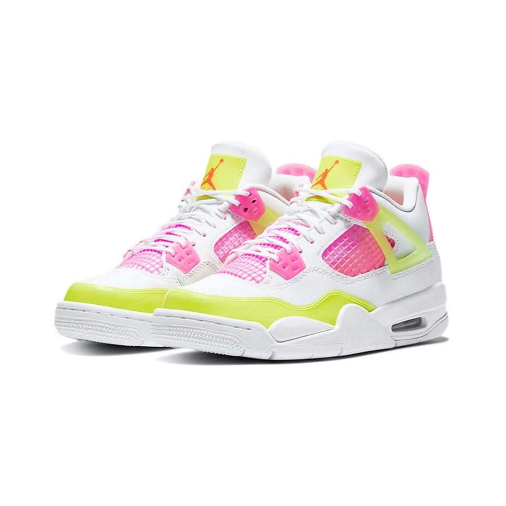 Air Jordan 4 Retro White Lemon Pink GS Sneakers - Game Changer