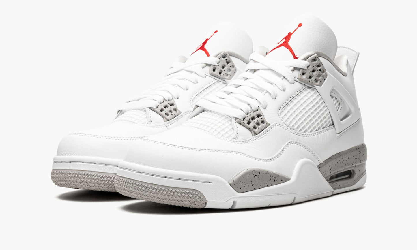 Air Jordan 4 Retro White Oreo Sneakers - Vintage Inspired