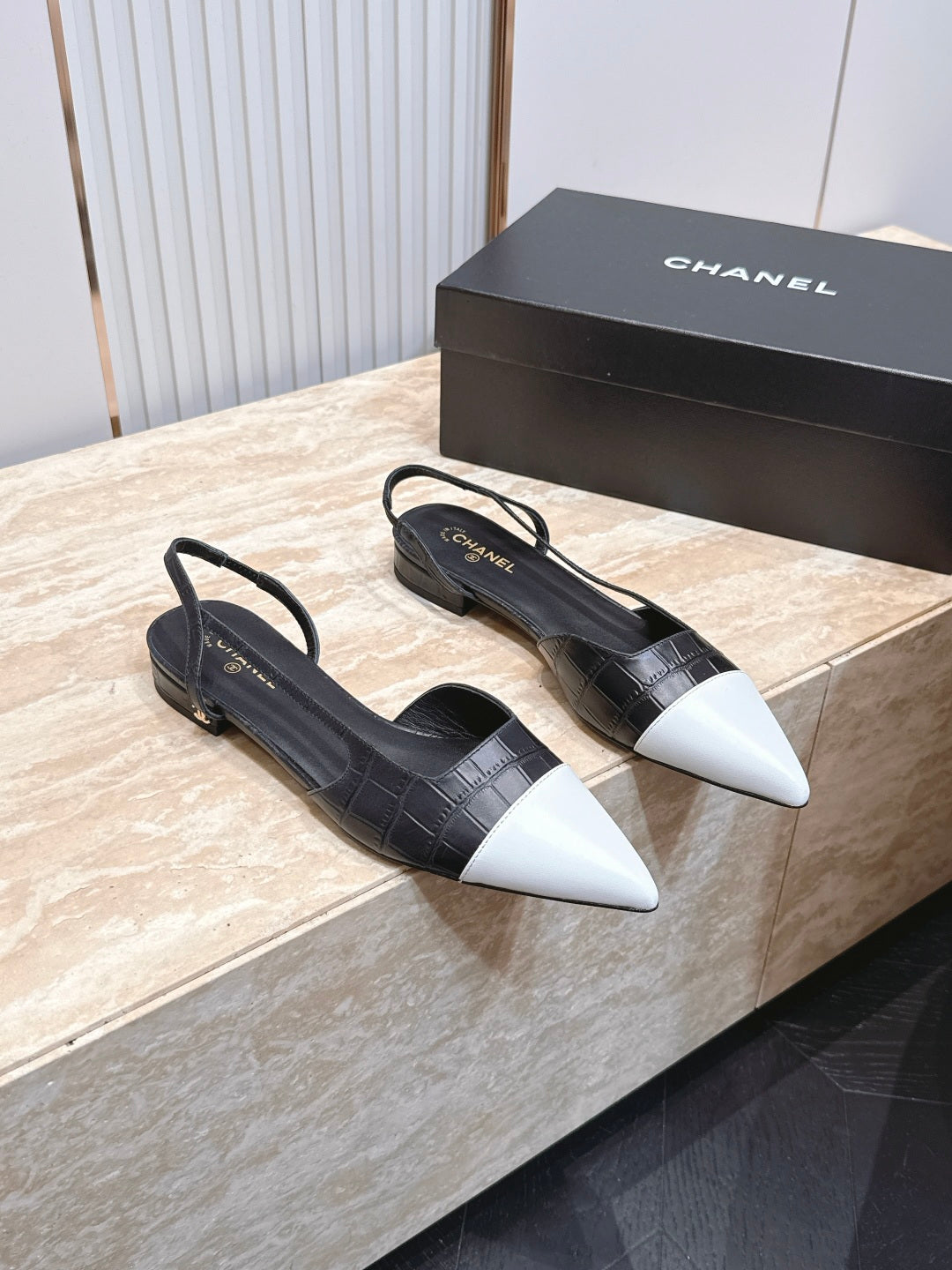 Chanel 2026 Slingback Fabric Calfskin 898954