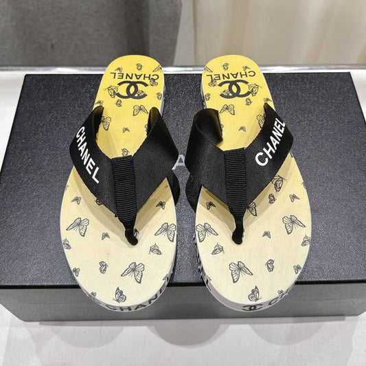 Chanel 2026 Thong Slipper Rubber Fabric 712991