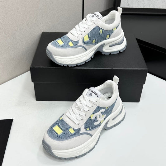 Chanel 2026 Casual Sneakers 50mm Demin Suede 894875