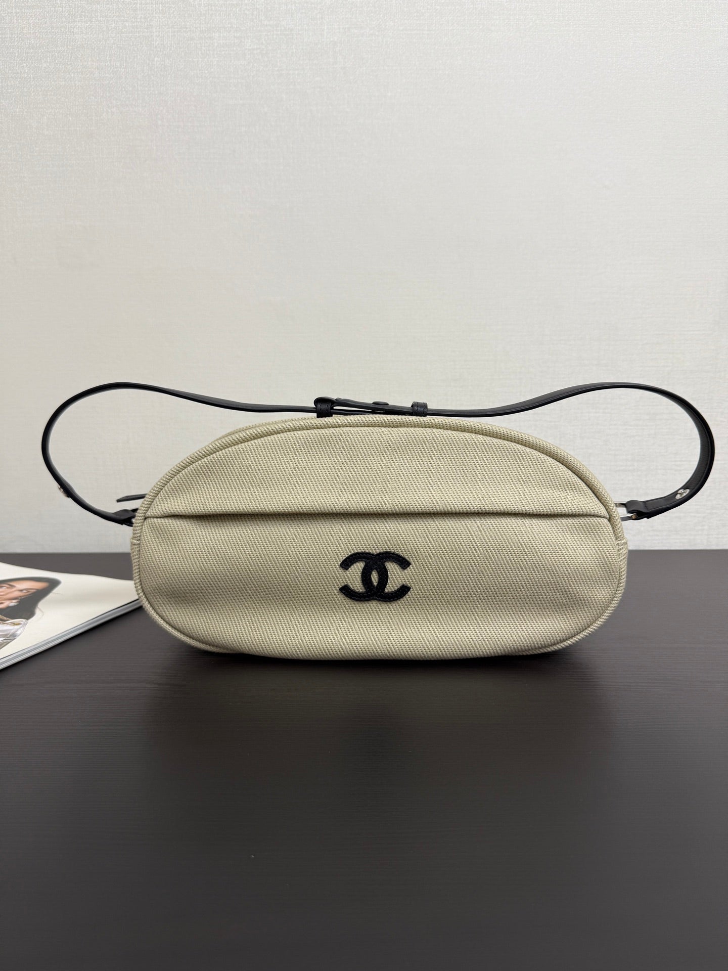 Chanel 2026 Oval Bag 36cm Canvas Leather