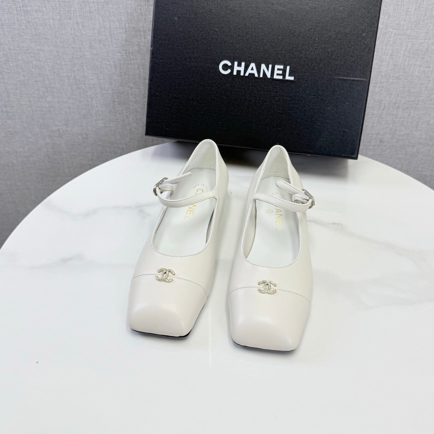 Chanel 2026 Mary Jane Ballet Flat Suede Sheepskin 904515