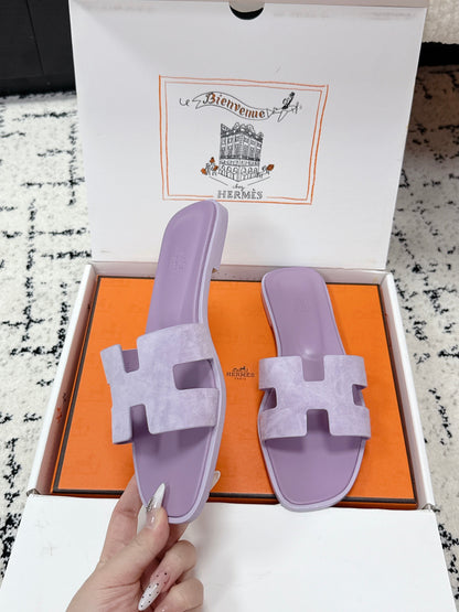HM 26ss Oran Sandals Purple Suede 617188