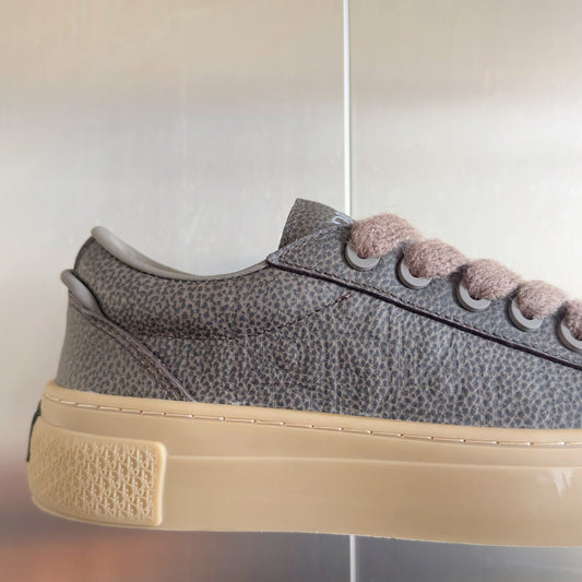 CD 26 B33 Platform Sneakers Dark Gray Monogram Cowhide 609188
