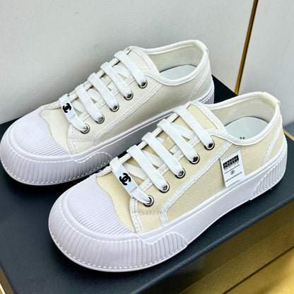 Chanel 2026 Casual Sneakers Waterproof Fabric Sheepskin 832622