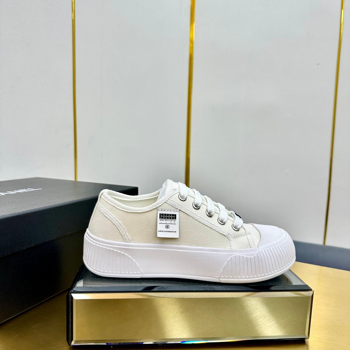 Chanel 2026 Casual Sneakers Waterproof Fabric Sheepskin 832622