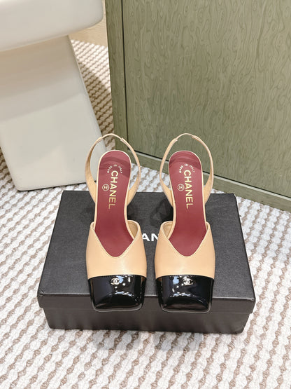 CC 26s Mary Jane Sandals 90mm Patent Leather Sheepskin