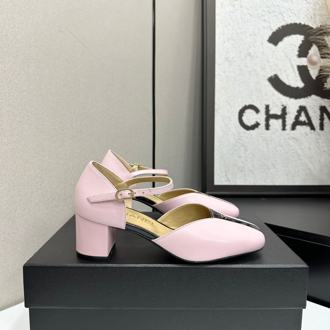 CC 2026 Mary Jane Sandals 65 Light Pink Cowhide 668121