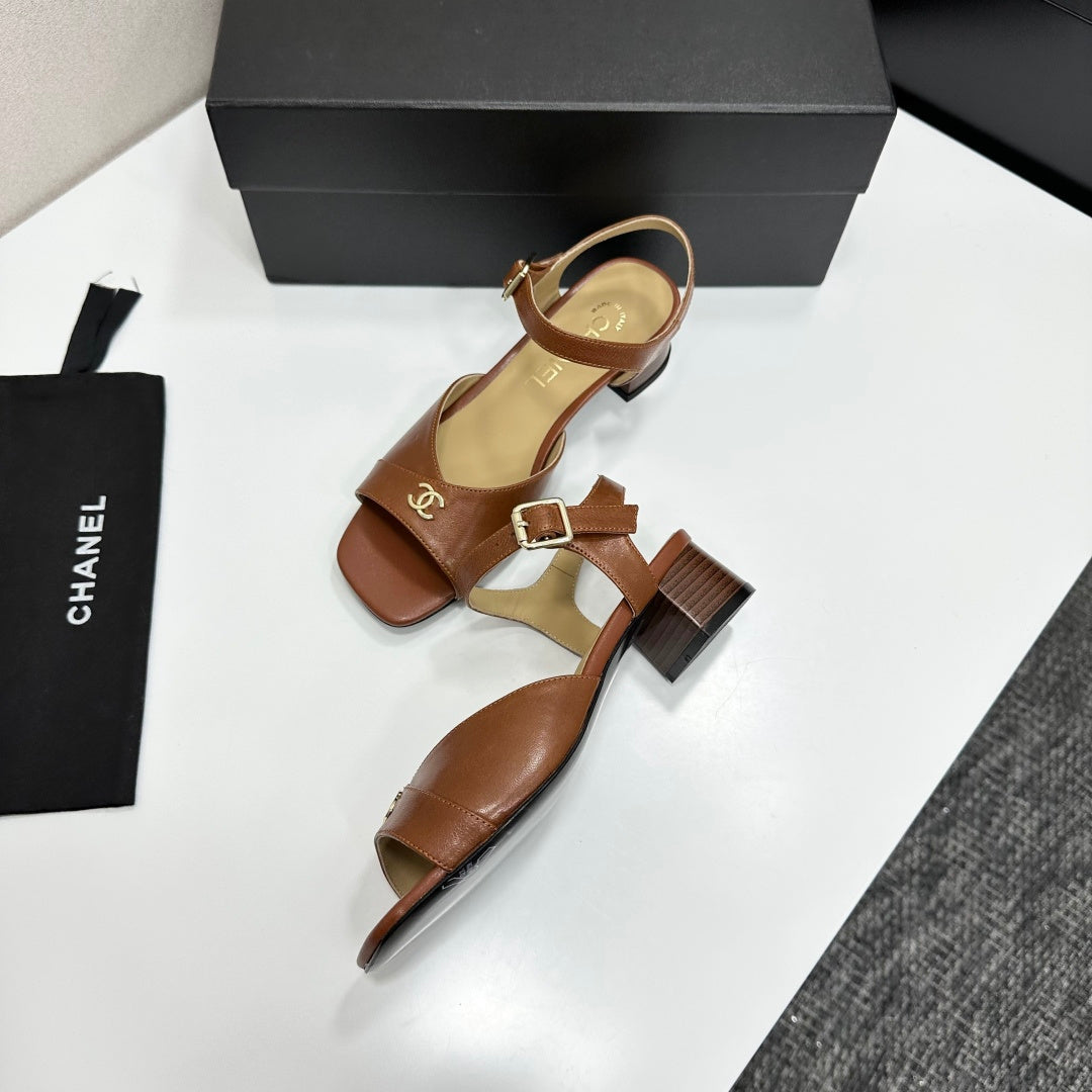 CC 2026 Mary Jane Sandals 45 Brown Cowhide 668112