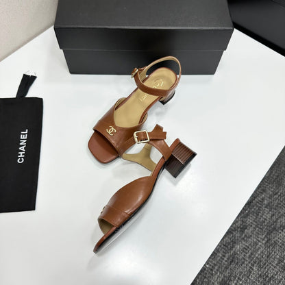 CC 2026 Mary Jane Sandals 45 Brown Cowhide 668112