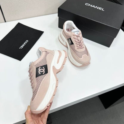 Chanel 2026 Chunky Sneaker 5mm Mesh Suede Calfskin 894908