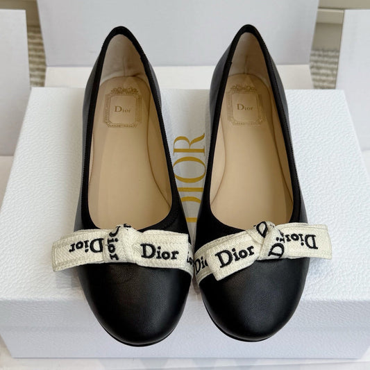 Dior 2026 J'Adior Ballet Flat Black Lambskin 717869