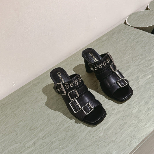 CD 26s High Heel Sandal 65 Black Lambskin 661541
