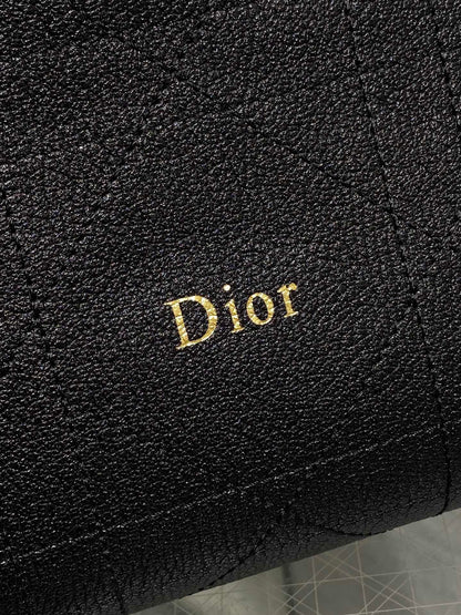 Dior 2026 Diorly Bag 31.5cm Black Flat Cannage Calfskin 286592