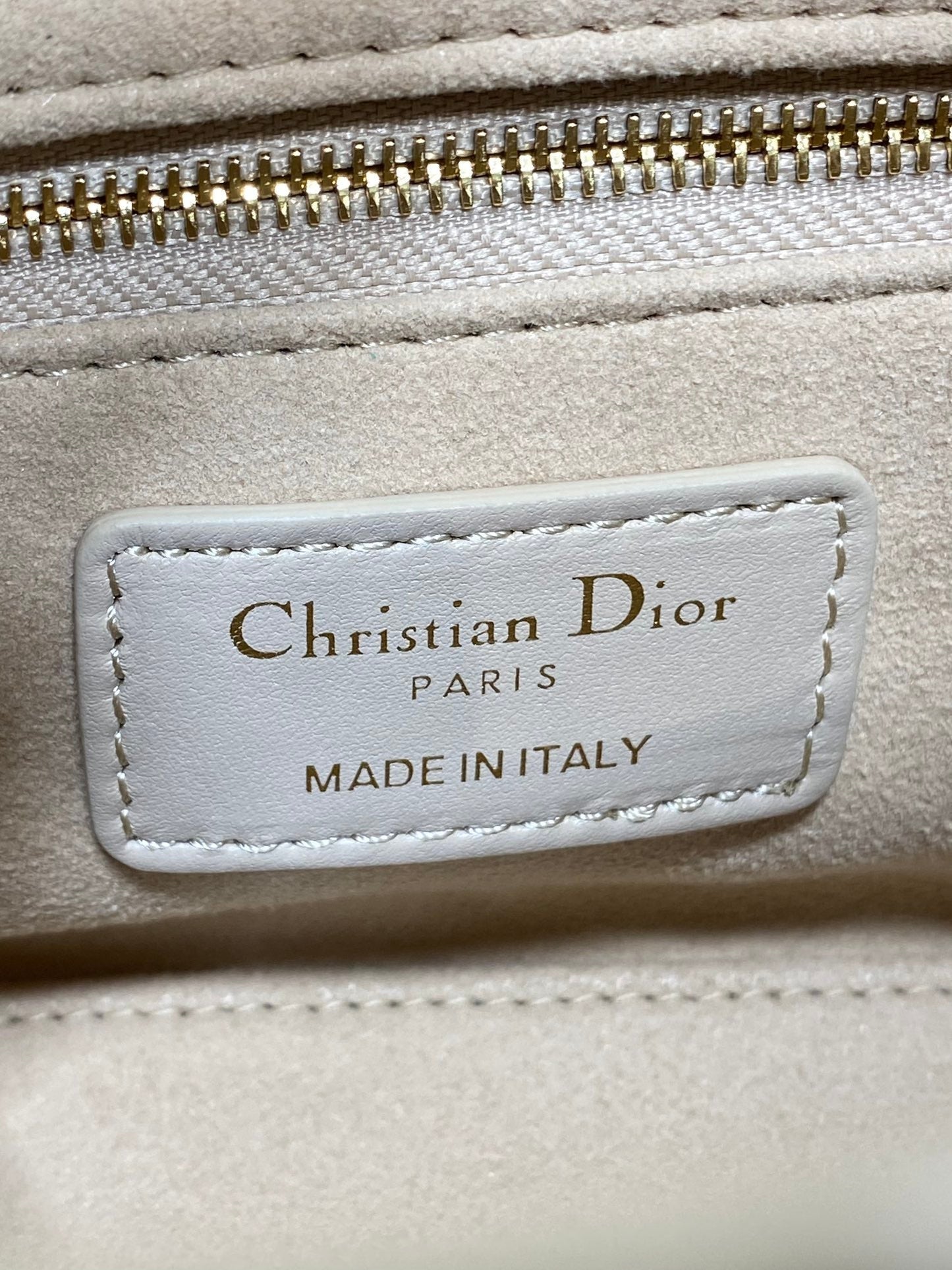 Dior 2026 Bow Lady Dior 17cm Beige Burgundy Lambskin 286583