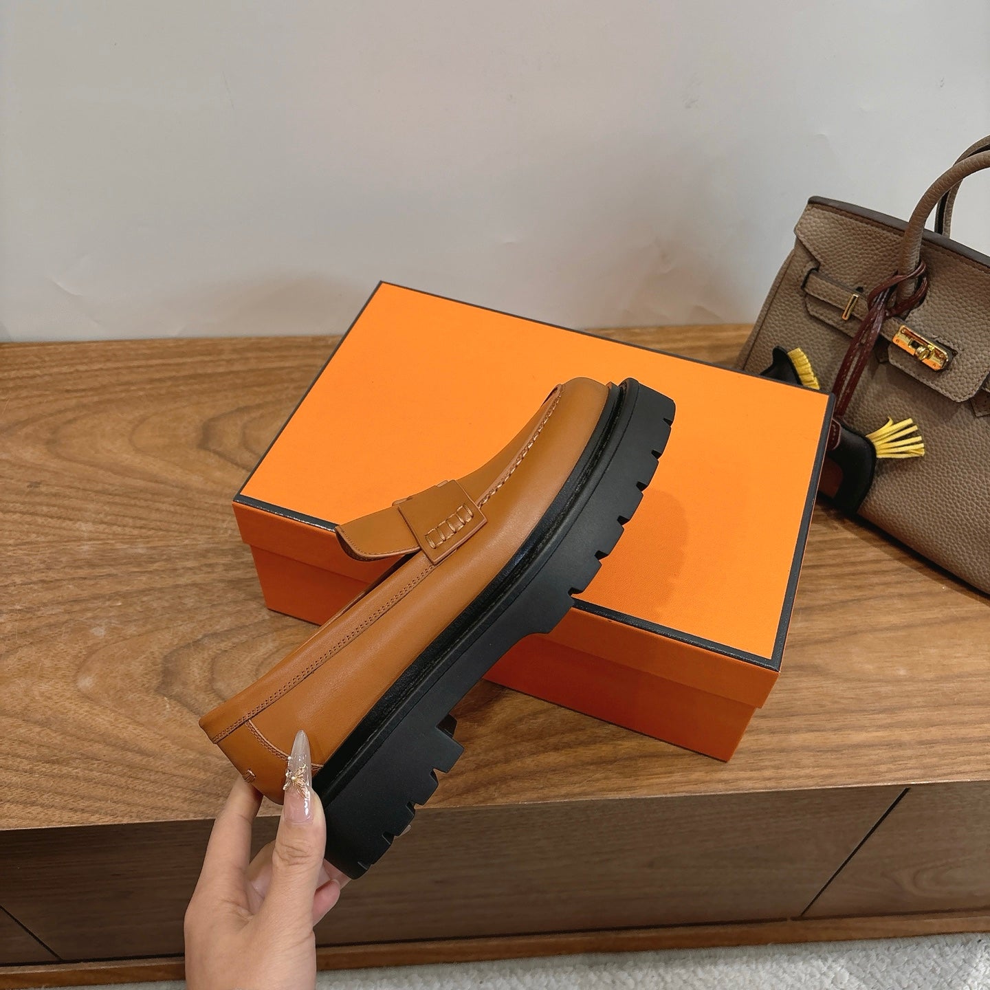 HM 26ss Loafers Brown Calfskin 638433