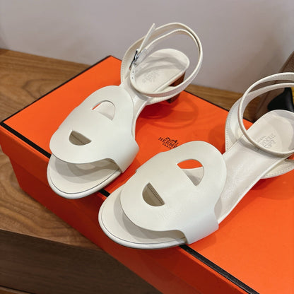 HM 26ss High Heel Sandal 50 White Calfskin 638409
