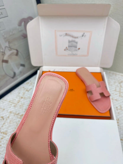 HM 26ss Oran Sandals Pink Cowhide 625041