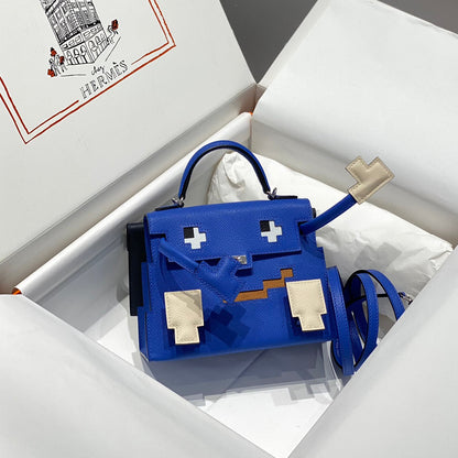 Hermes 2026 Kelly Doll Picto Bag Swift Leather 219883