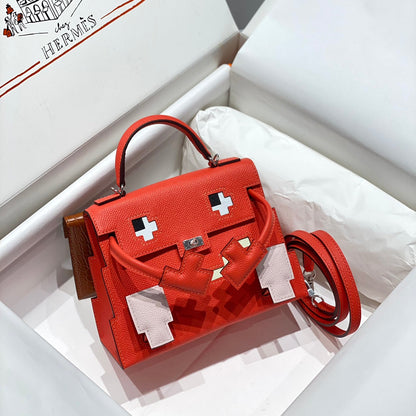 Hermes 2026 Kelly Doll Picto Bag Swift Leather 219883