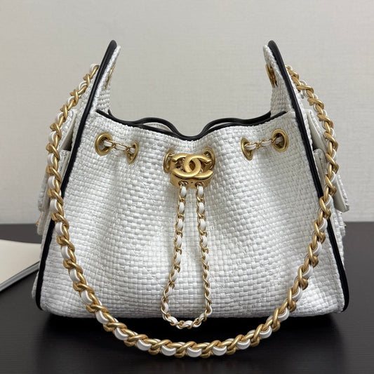 Chanel 2026 Hobo Bag 22cm Woven Leather