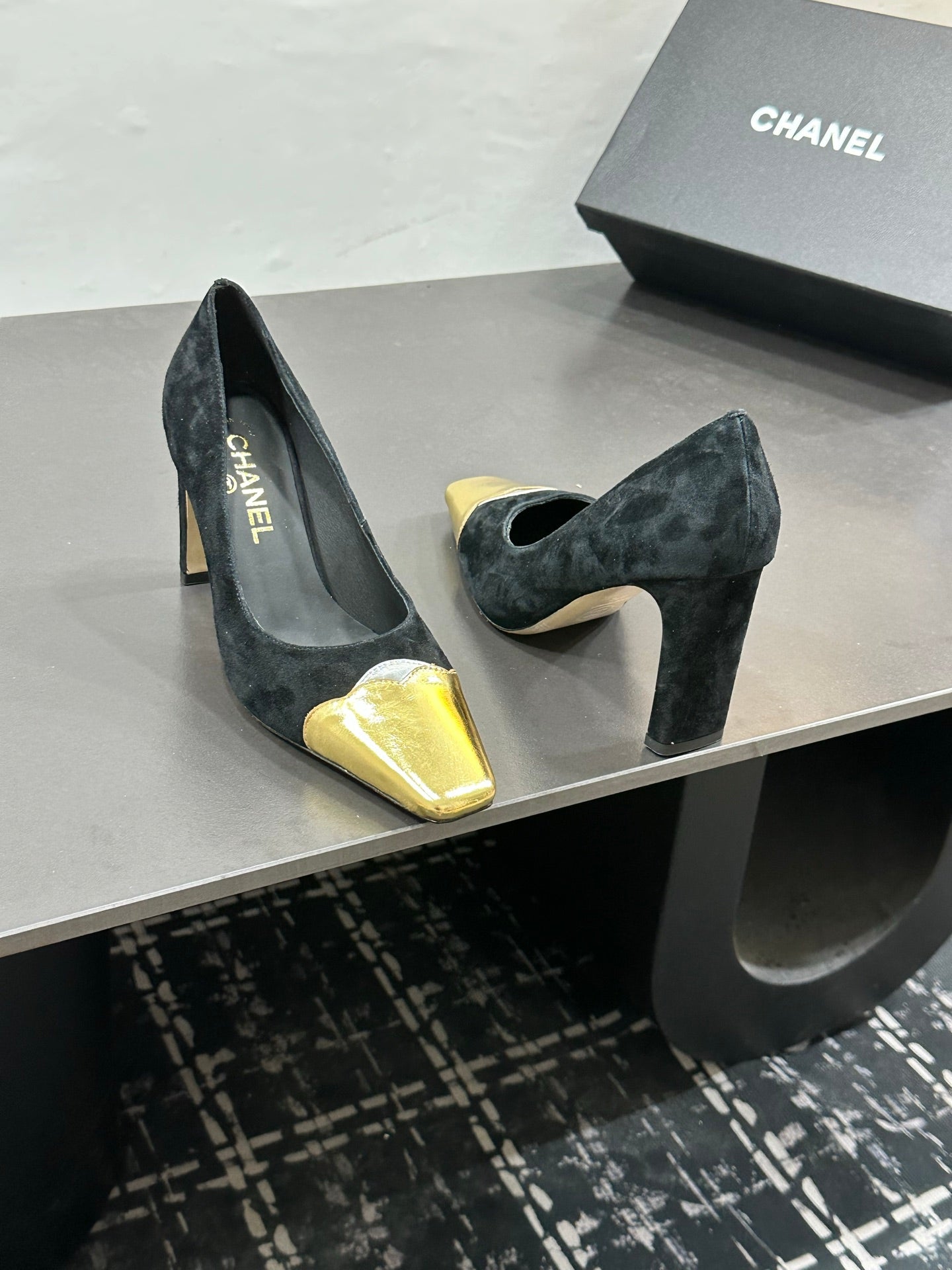 Chanel 2026 Kitten Heels Pumps Leather Sheepskin 832526