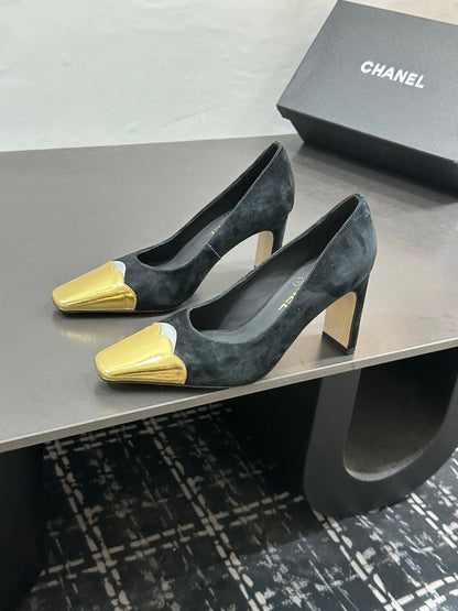 Chanel 2026 Kitten Heels Pumps Leather Sheepskin 832526