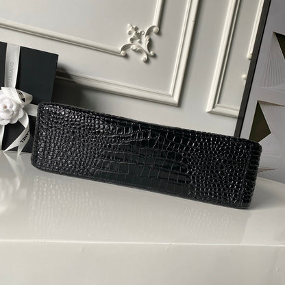 Chanel 2026 Crocodile Embossed Maxi Bag 39cm Calfskin