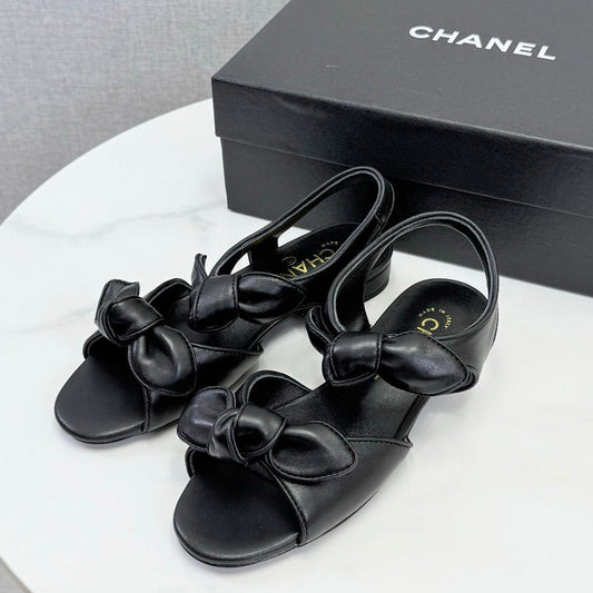 Chanel 2026 Slingback Sandals Bow Sheepskin  801644