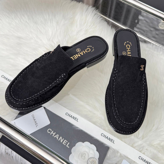 CC 26 Mule Black Suede Calfskin 3608718