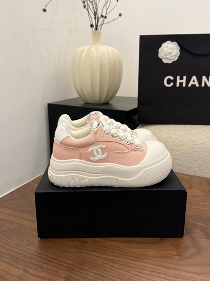 CC 26s Casual Sneaker Baby Pink White Canvas Leather 183593