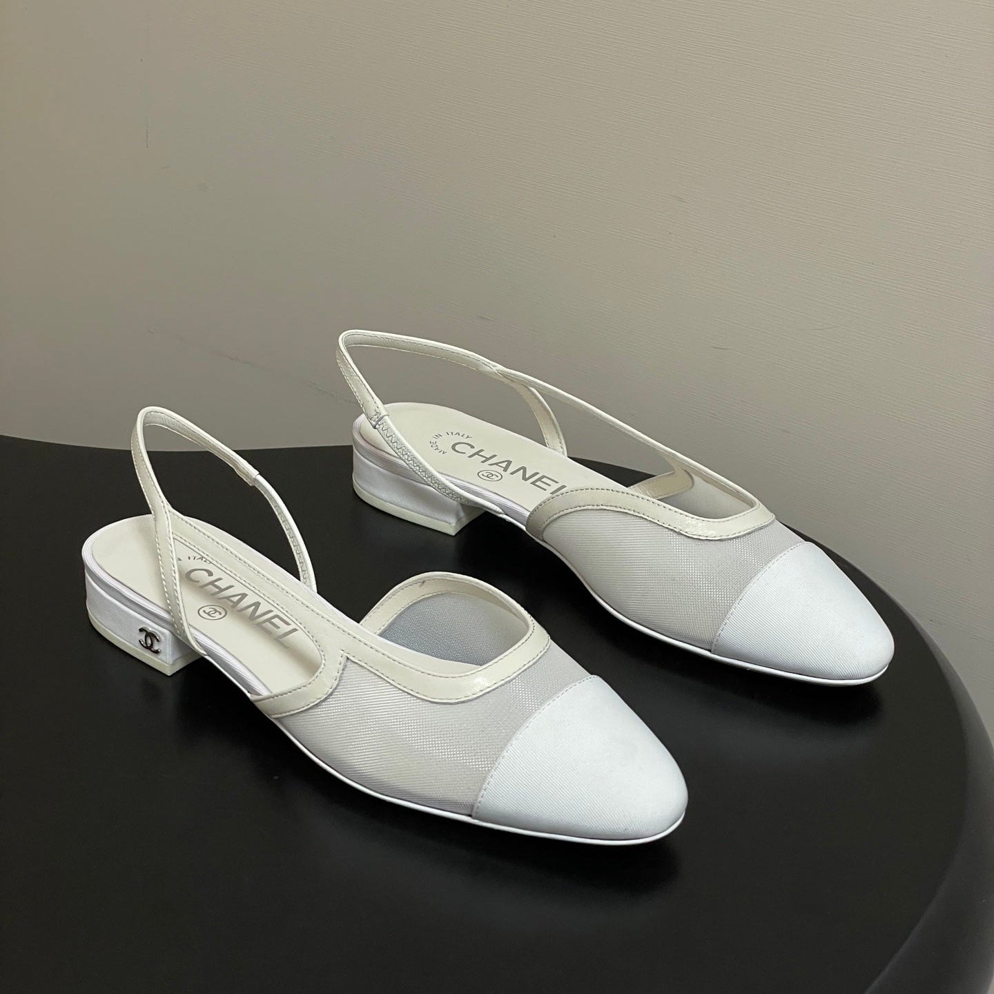 CC 26s Slingback 20mm Mesh Fabric Sheepskin