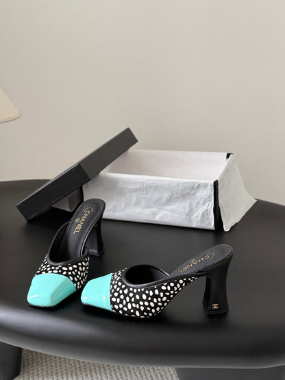 CC 2026 Mary Jane Mule 70 Patent Leather