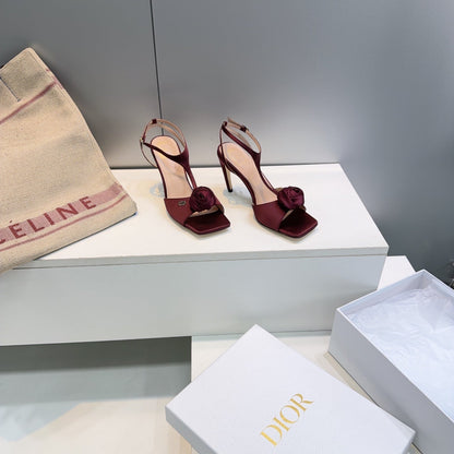 Dior 2026 Rose Sandal 95mm Satin Leather 843018