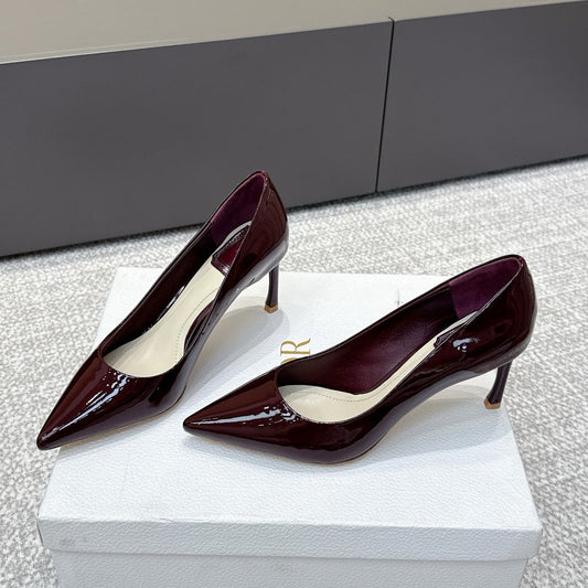 CD 26s High Heels Pump 85 Dark Burgundy Patent Leather 661473
