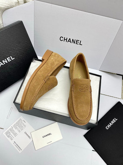 CC 26s Double C Loafers Brown Suede 645308