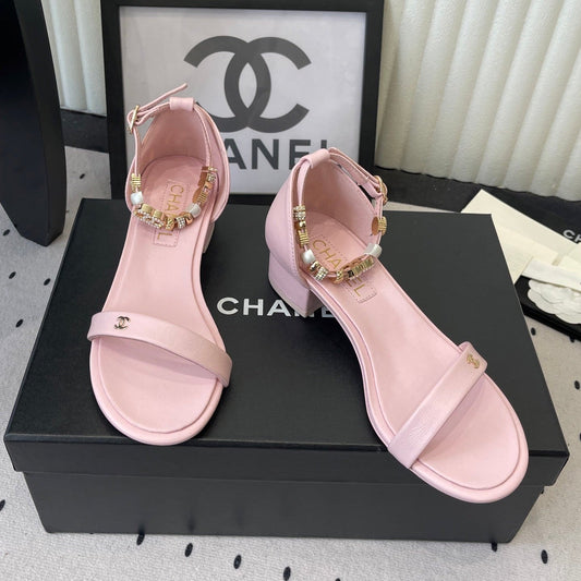 CC 26s Sandals 35 Light Pink Sheepskin 650104