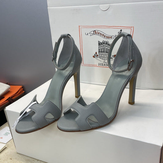 HM 26ss High Heel Sandals 105 Light Gray Cowhide 607126