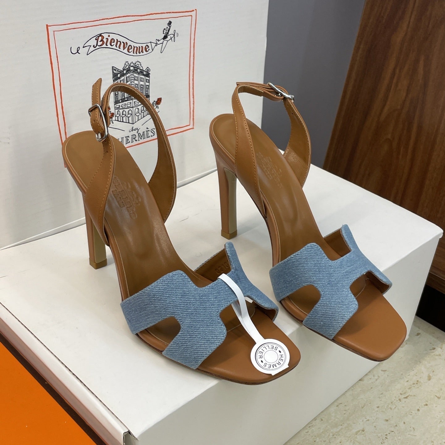 HM 26ss High Heel Sandals 105 Cowhide